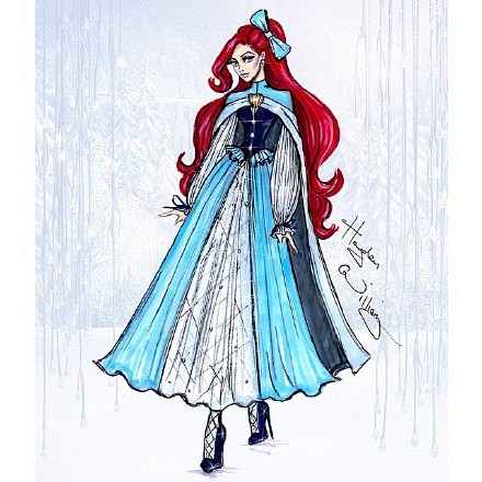 当迪士尼的公主们穿上华丽的秋冬高级成衣，...