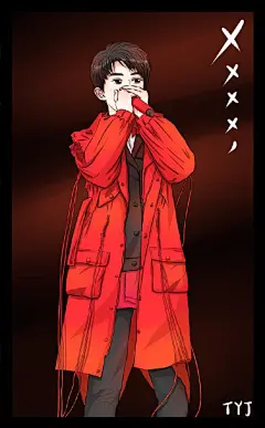 100张易烊千玺高清插画壁纸，千玺的迷妹们快存图吧