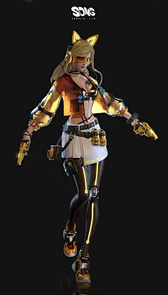 cartoon Character design  Digital Art  fashion design IP styling  Zbrush