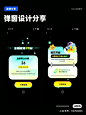 蓝绿黄、年轻活力、按钮、异形、标题
