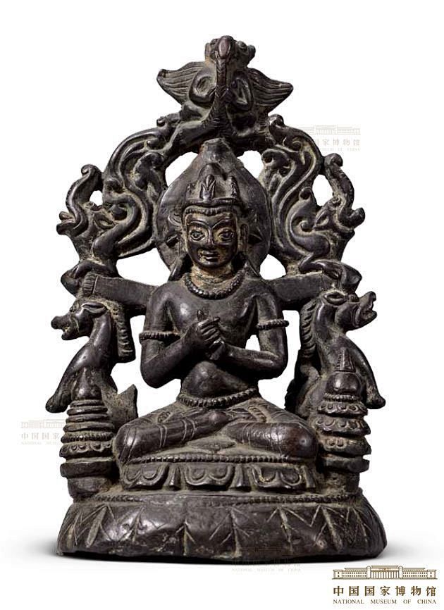 【东北印度地区佛教造像 】铜毗卢佛坐像
...