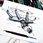 无人机产品设计手绘#工业设计# ​​​​
