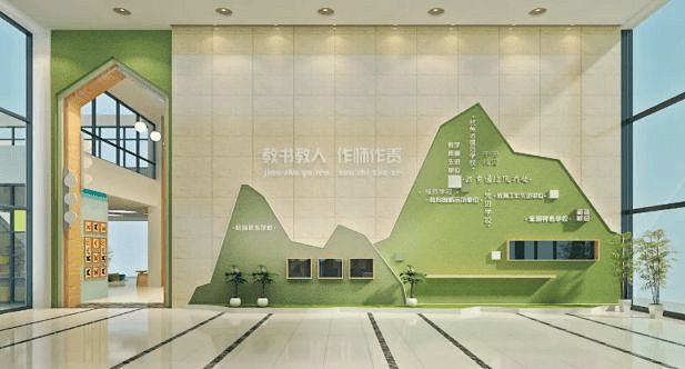 校园文化墙的不同表现形式 : 校园文化墙...