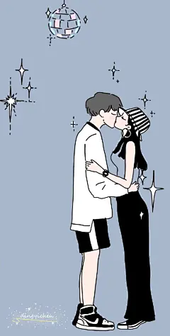 你好，大年初十。新的一天请多多关照！
#情人节#丁小点漫画 ​​​​