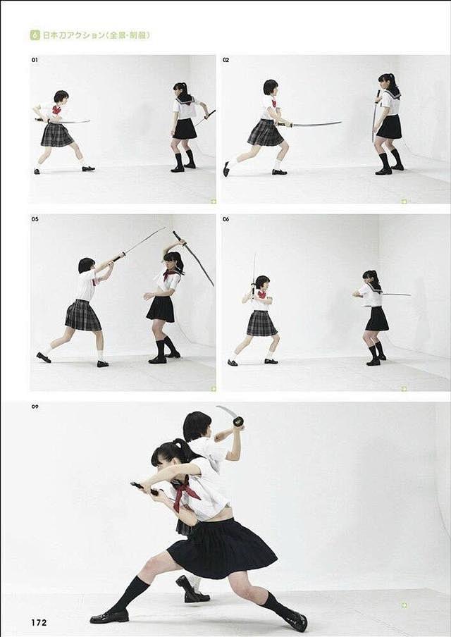 瞬撮アクションポーズ01 女子高生アクシ...