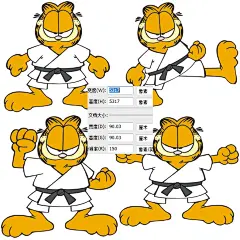 T65动画片卡通人物形象大肥猫 猫咪加菲猫电影 设计素材PSD免抠图-淘宝网