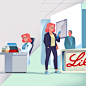 Lilly Innovation Lab : Illustrations for French pharmaceutical company Lilly 