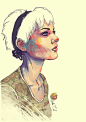 #水彩# 肖像插图 by YourPorcelainDoll