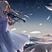 小提琴动漫美女手绘图片