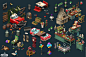 Isometric Environment & Game Assets _ Game Icons & Backgrounds _ Manor Cafe