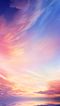 花瓣素材_通用插画梦幻感云彩天空风景场景背景图片_193320846