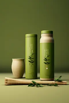 国风茶叶罐装包装样机模型