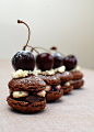 Black Forest Macarons 