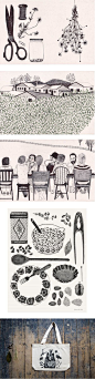 荷兰平面设计师和插画家Lieke van der Vorst的插图： 
