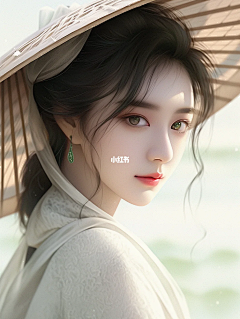 土林采集到手绘-美女