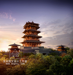 安安设计—推广采集到风景区效果图