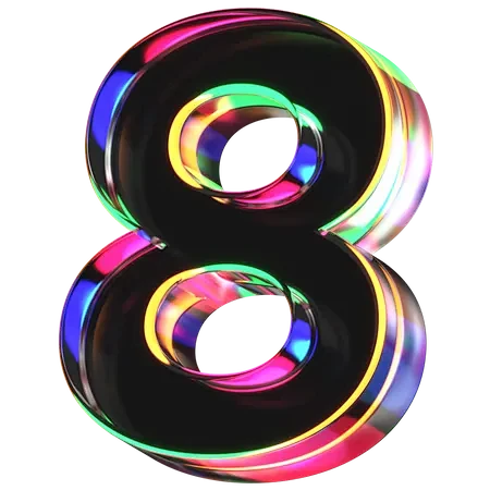 Eight Number  3D Ico...