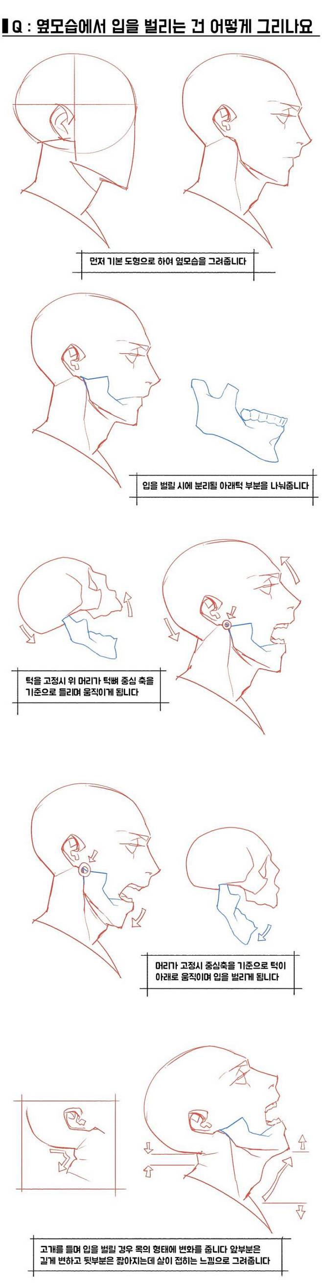 시크릿 캐릭터 드로잉/점프&입 벌린 ...