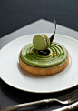 matcha tart | Plating art | Pinterest