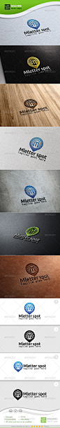 M, Locator Vector Logo Template - Letters Logo Templates