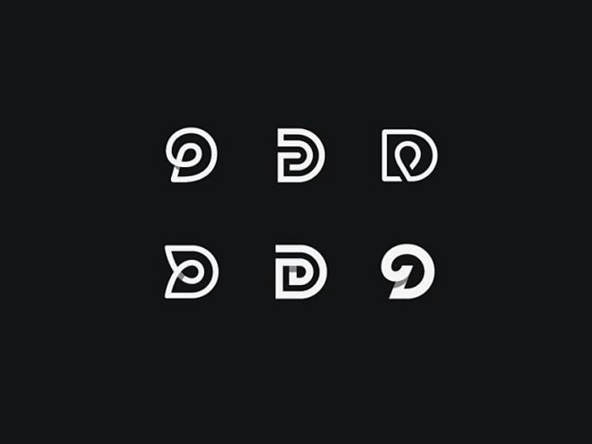 D 英文手写LOGO字体
