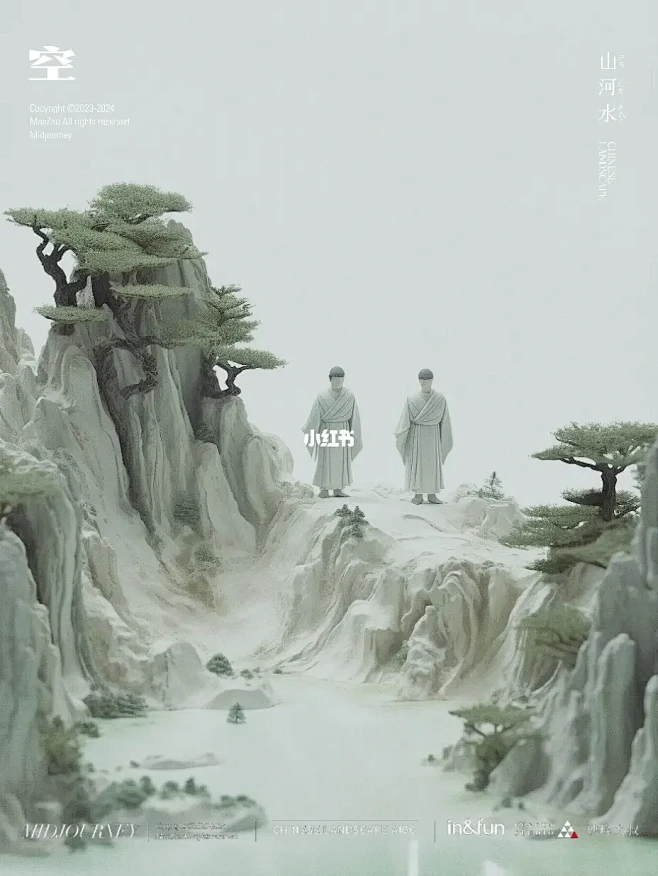国风山水｜东方禅意枯山水-花瓣网