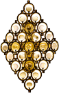 GLASS BEADS TRIANGLE - Wall Light of the Glass Beads Collection