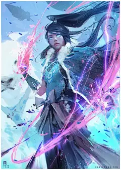 【插画师作品】第85期：美国92后插画师 Ross Tran 的女性插画作品 （竟然有古风）