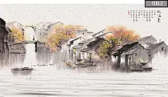 5d立体江南水乡壁画餐厅饭店山水风景墙纸酒店包厢壁布水墨画壁纸 : 阿里巴巴5d立体江南水乡壁画餐厅饭店山水风景墙纸酒店包厢壁布水墨画壁纸，墙纸、壁纸，这里云集了众多的供应商，采购商，制造商。这是5d立体江南水乡壁画餐厅饭店山水风景墙纸酒店包厢壁布水墨画壁纸的详细页面。品牌:家品壁画，材质:丝绸，货号:fg84，功能:防水防污防脏，层次构成:壁纸，产地:中国，等级:优等品，装饰风格:抽象型，是否外贸:否，花色:环保平面无缝无纺布/平方,环保平面无缝宣影布/平方,环保平面无缝宣绒布/平方,环保平面无缝油画布