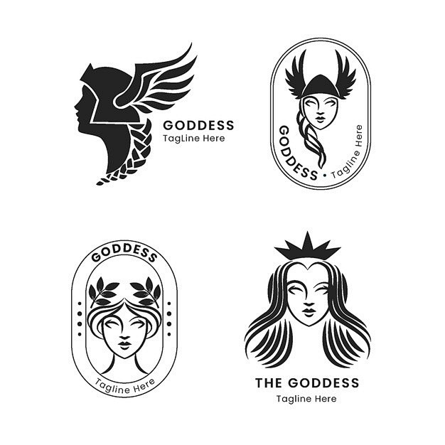 女神女人logo标志矢量图素材