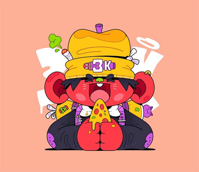 10 款涂鸦风格单角色插画！