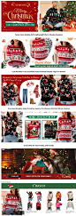 Yimoon Ugly Christmas Sweater for Women Funny Xmas Long Sleeve Knit Pullover Top Cute Santa Tree Reindeer Sweater(Red-S) at Amazon Women’s Clothing store