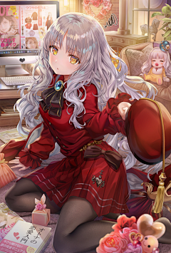坦克闪闪采集到【蹲姿】少女蹲坐