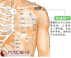肩髃穴的准确位置图