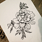 I Want to tattoo this #peonyflower ! For any info please contact me at hello@109.es . Miss Sita ⚡️ (presso One O Nine)