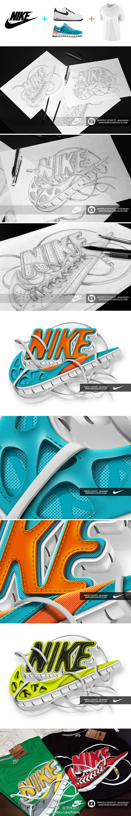 NIKE Futura logo 标志设...