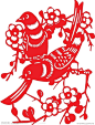 陕北剪纸 喜上眉梢