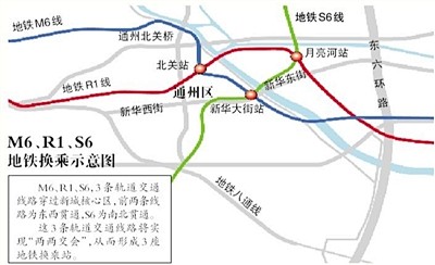 通州新城3地铁“两两交会” - 新京报网