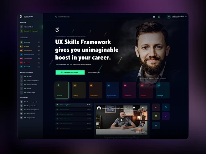 Dribbble - Design Skills Academy UX UI.png by Mariusz Muraszko图片_UI-Web ...