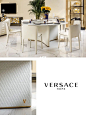 被问了无数次...范思哲这款大理石餐桌 : 品牌：VERSACE HOME 系列名：V-Marble 餐桌   又是沉迷范思哲家具的一天！给大家安利的是VERSACE HOME的一款奢华大理石餐桌—— V-Marble系