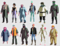 Shadow Drop - Character Models, Nick Carver : Character Models for Shadow Drop - a stealth action party game.