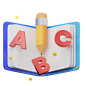 English Book 3D Icon