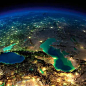 NASA航拍地球各地夜景 夜光璀璨、美到极致!