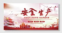 安全生产月活动主题展板