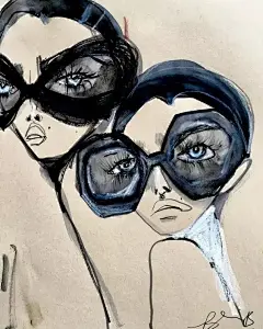 插画用睫毛膏、指甲油来画插画，简直逆天了！