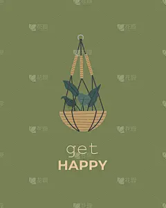 花挂壶，美丽的热带手绘流苏衣架
