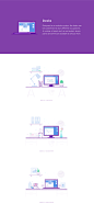 MYOB Illustration Suite – buildings, characters & icons : 8 scenes, 14 characters and 72 icons, commissioned by the wonderful team at Mind Your Own Business, an Australian multinational corporation that provides tax, accounting and other services to s
