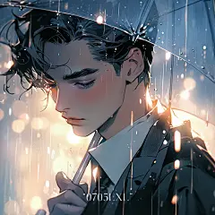 蓝调。#ai绘画 #壁纸 #头像 #氛围感@喵姐是只猫，采集@屿堍