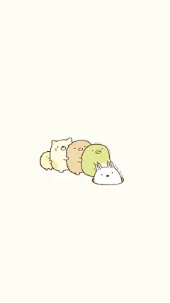 可爱萌宠卡通插画精美高清手机壁纸