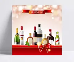 鸡尾酒吧海报矢量素材|矢量图库,音乐娱乐,鸡尾酒吧,酒水饮料,红色丝带,蝴蝶结,洋酒海报